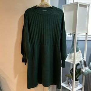 Forest Green Calvin Klein Sweater Dress